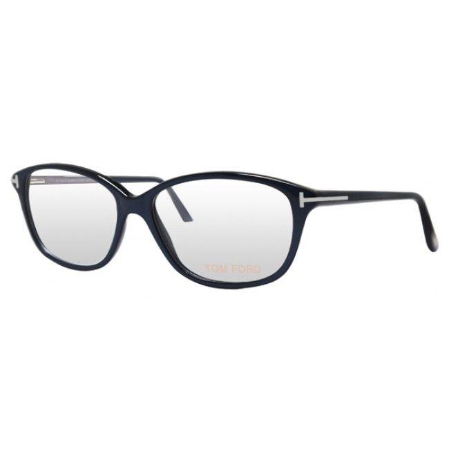 Square Ford Logo - Tom Ford FT5316 Square Blue Acetate with Rose Gold Metal T logo