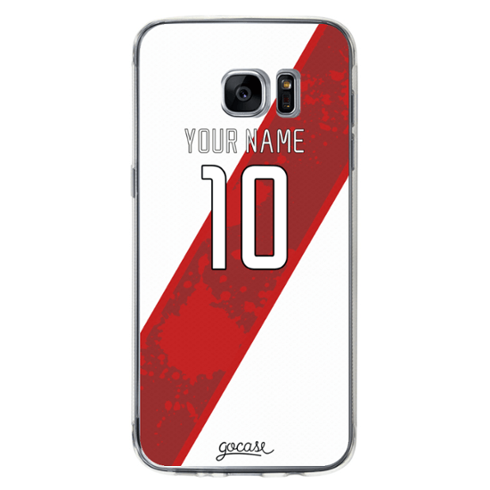 Silver and Red Shield Logo - Team jersey - White/Red Shield Phone Case - Standard - Samsung ...
