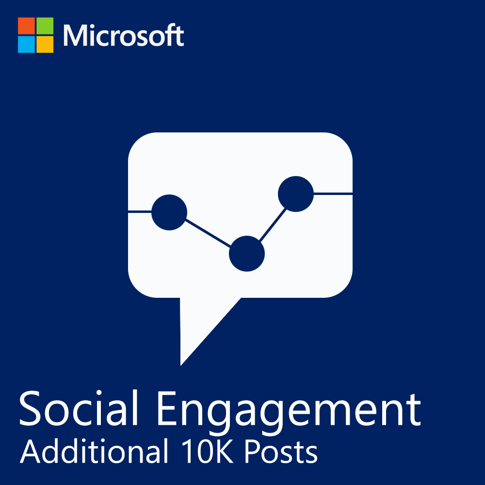 Microsoft Social Logo - Microsoft Social Engagement Additional 10k Posts minimum 100