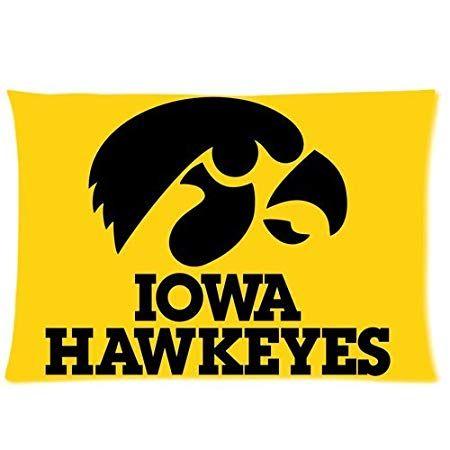 Iowa Eagle Logo - NCAA Iowa Hawkeyes Custom Rectangle Pillowcase Covers Standard Size ...