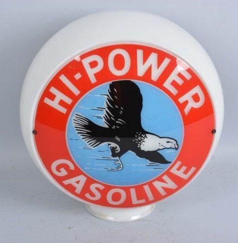Iowa Eagle Logo - Lot # : 282 Power Gasoline Lens This Lens Features The Flying