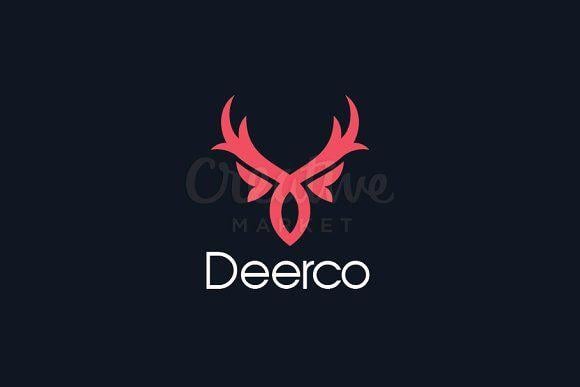 Abstract Deer Logo - Abstract Deer Logo Logo Templates Creative Market