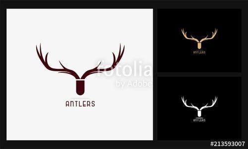 Abstract Deer Logo - Abstract Deer Antlers Logo Stock Image And Royalty Free Vector