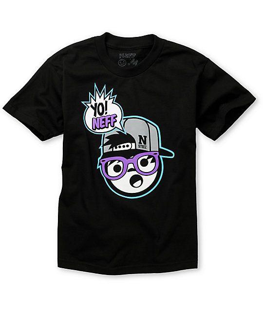 Yo Neff Logo - Neff Boys Yo Neff! Black T-Shirt | Zumiez