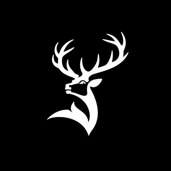 Abstract Deer Logo - Deer logo design, deer antler, abstract, ornamental animal ...