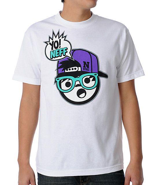 Yo Neff Logo - Neff Yo Neff! White T-Shirt | Zumiez