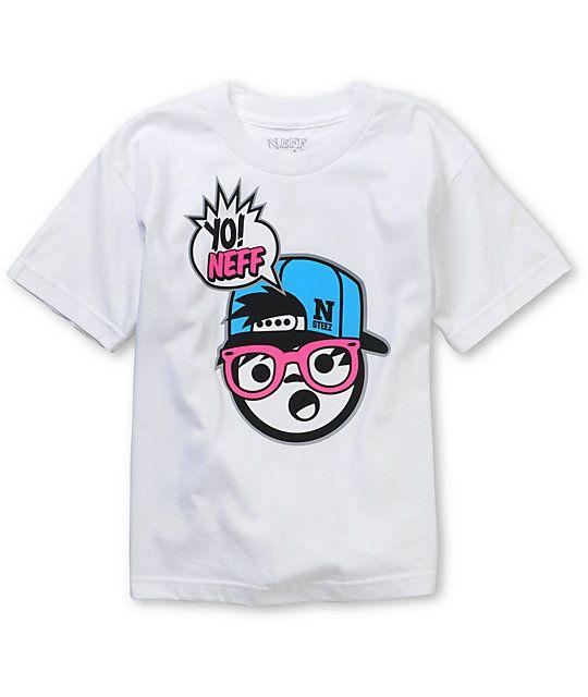 Yo Neff Logo - Neff Boys Yo Neff! White T-Shirt | Zumiez