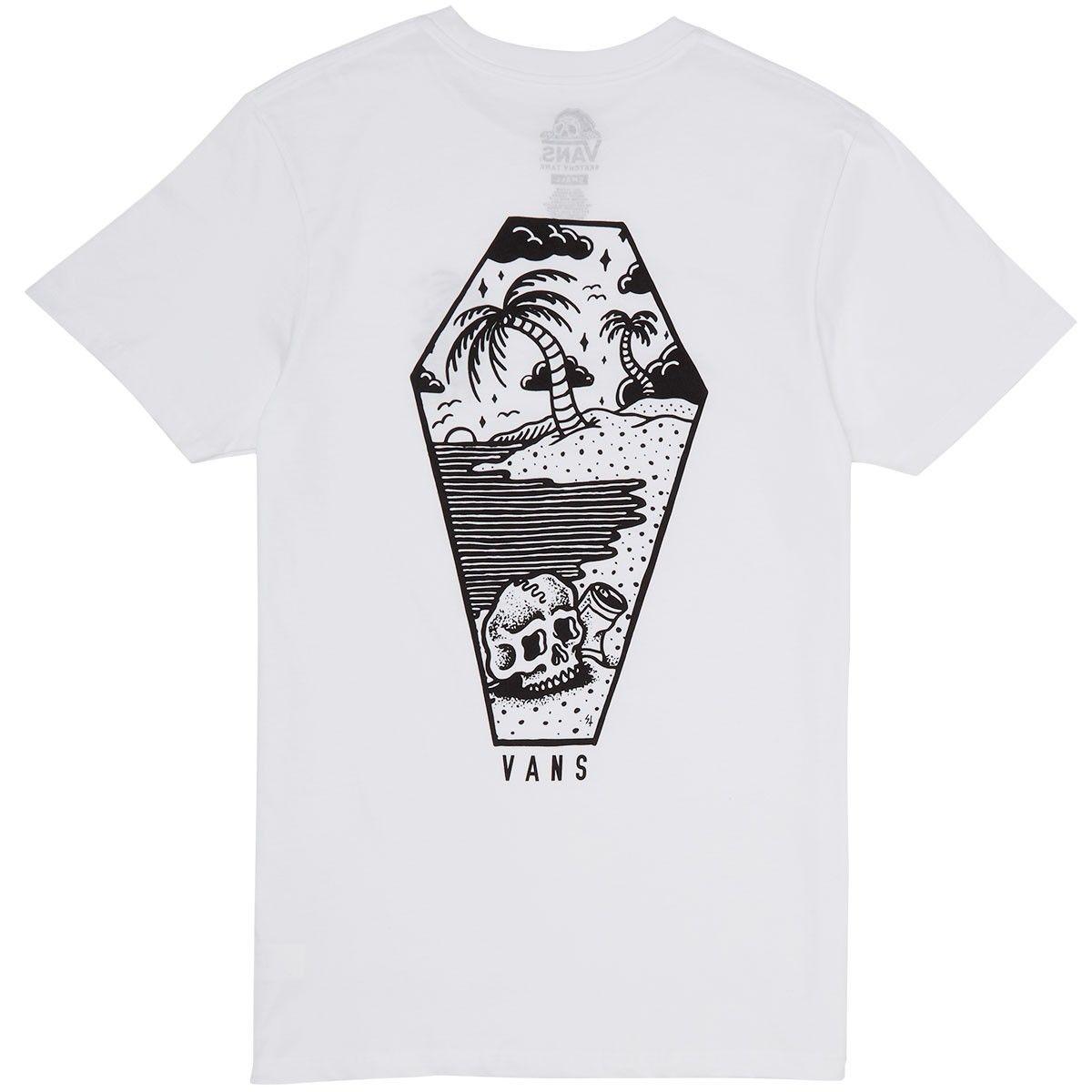 Vanz Scecky Tank with Logo - Vans X Sketchy Tank Sketched Out T-Shirt - White