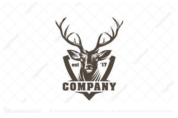 Abstract Deer Logo - Deer Logo Deer Hunters Club Abstract Vintage Label or Logo Vector by ...