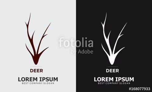 Abstract Deer Logo - abstract deer logo design