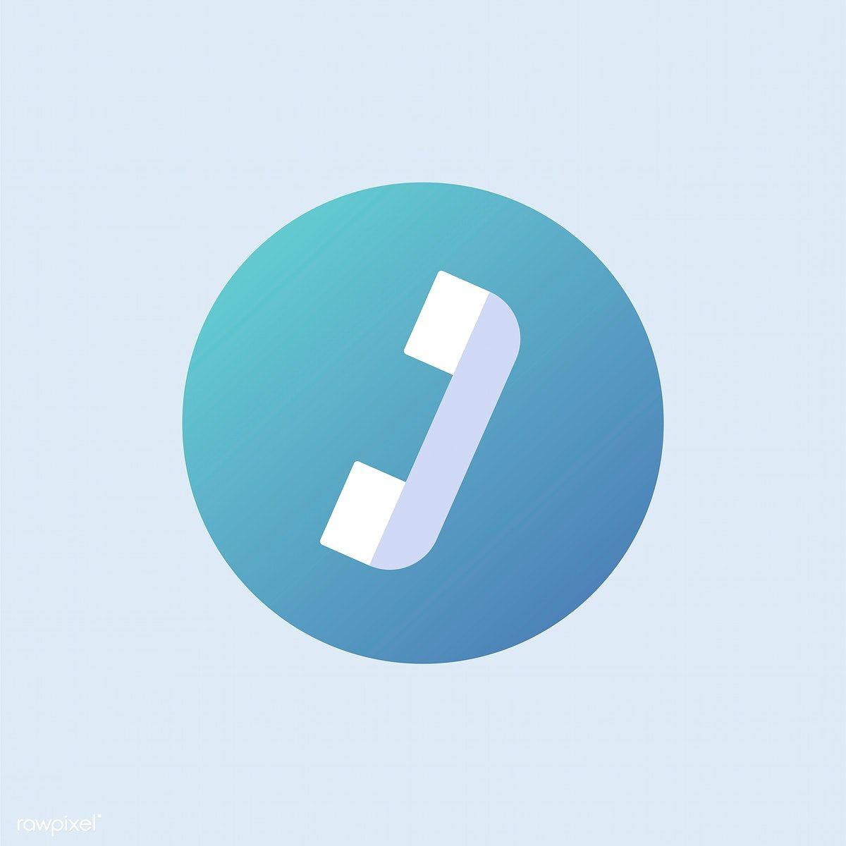 Blue Green Telephone Logo - Telephone logo vector in blue. Free stock vector