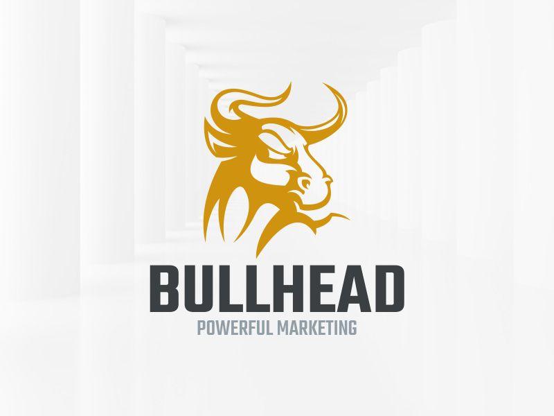 Bull Head Logo - Bull Head Logo Template by Alex Broekhuizen | Dribbble | Dribbble