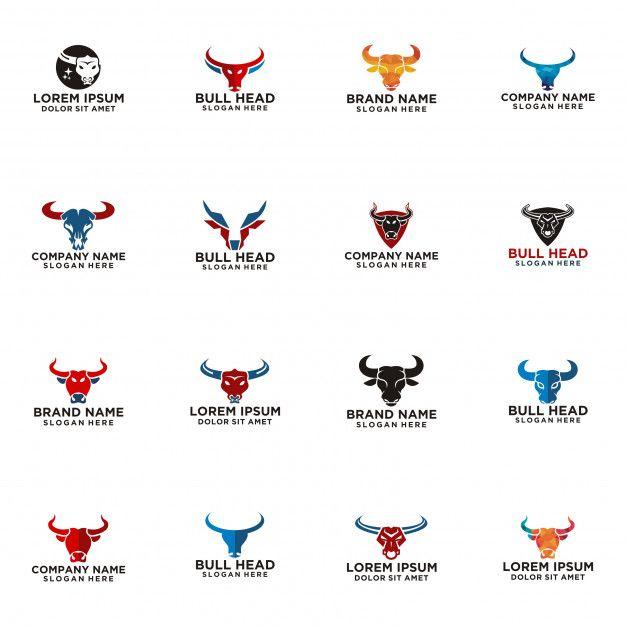 Bull Head Logo - Bull head logo Vector