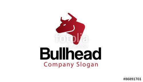 Bull Head Logo - Bullhead Logo Template Stock Image And Royalty Free Vector Files