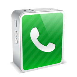 Blue Green Telephone Logo - Phone blue Icon | nDroid Iconset | kocco