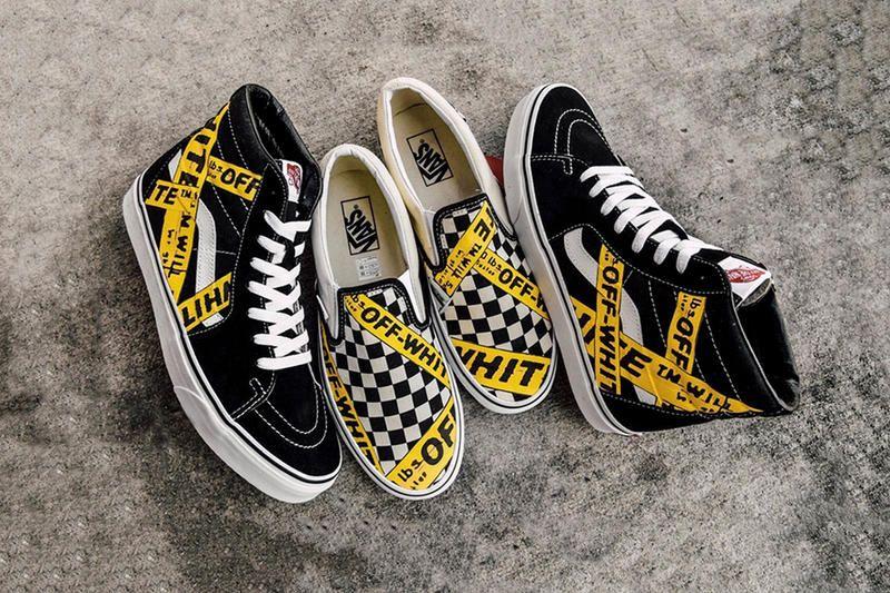 Off White Caution Logo - AMAC Customs Designs OFF-WHITE x Vans Pack | HYPEBAE