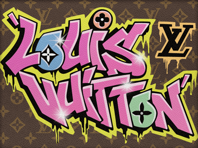 Louis Vuitton Graffiti Logo - Louis Vuitton & Skam iOS Wallpaper by Robert Padbury | Dribbble ...