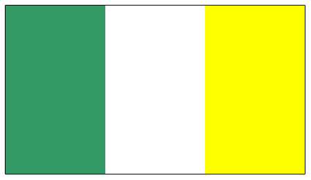 Green Yellow White Logo - Flag Green White