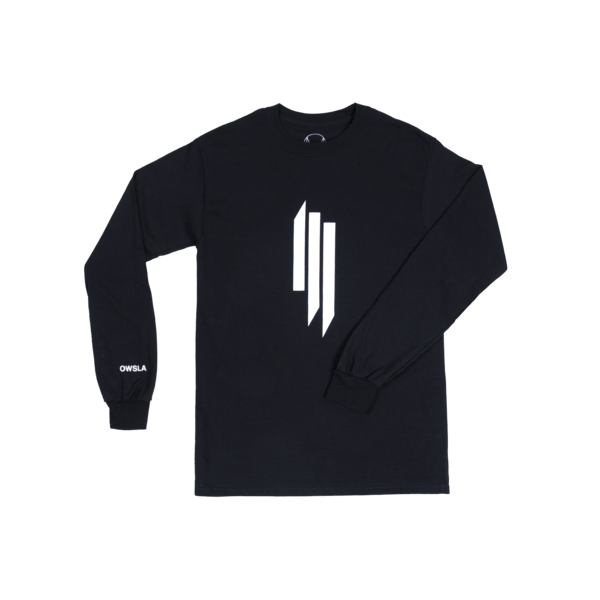 Skrillex Black and White Logo - SKRILLEX LOGO LONG SLEEVE - BLACK – Skrillex Official