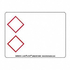 3 Red Diamonds Logo - LABELMASTER Two Red Diamonds Label, 3W, Paper, PK500