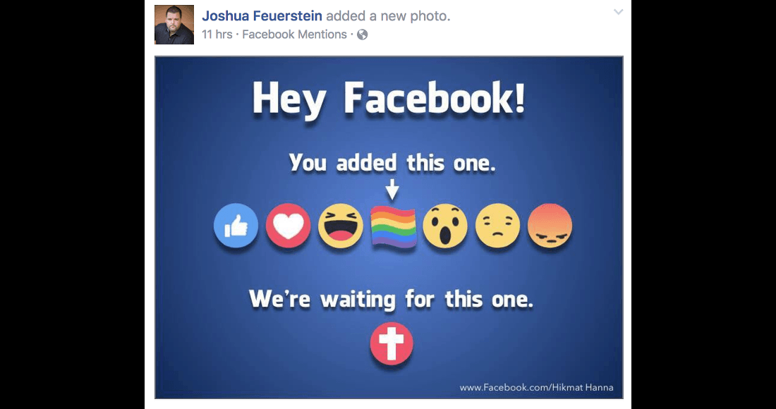 Cross and Rainbow Circle Logo - Christian Evangelist, Upset by Facebook's Rainbow Emoji, Wants a ...