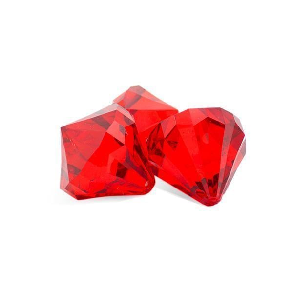 3 Red Diamonds Logo - Red Set 3 Plastic Diamonds 4cm