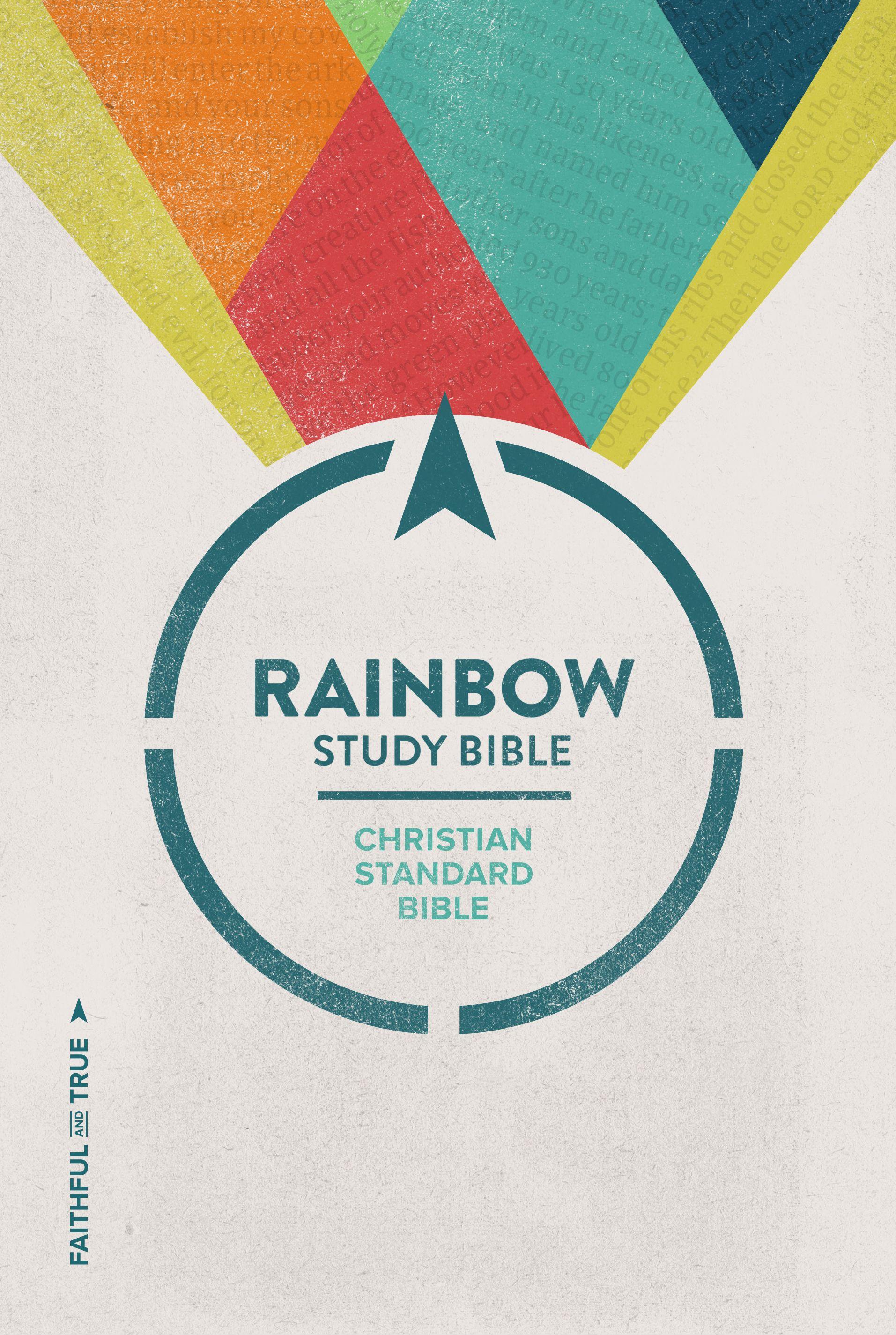 Cross and Rainbow Circle Logo - CSB Rainbow Study Bible, Hardcover - Cross Way Christian Supply