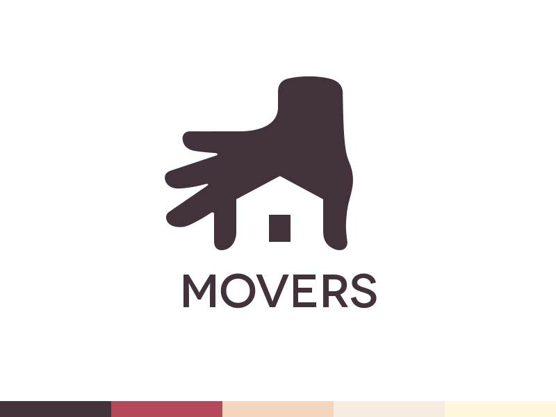 Home Product Logo - Movers Logo Design - Branding by Ramotion | Dribbble | Dribbble