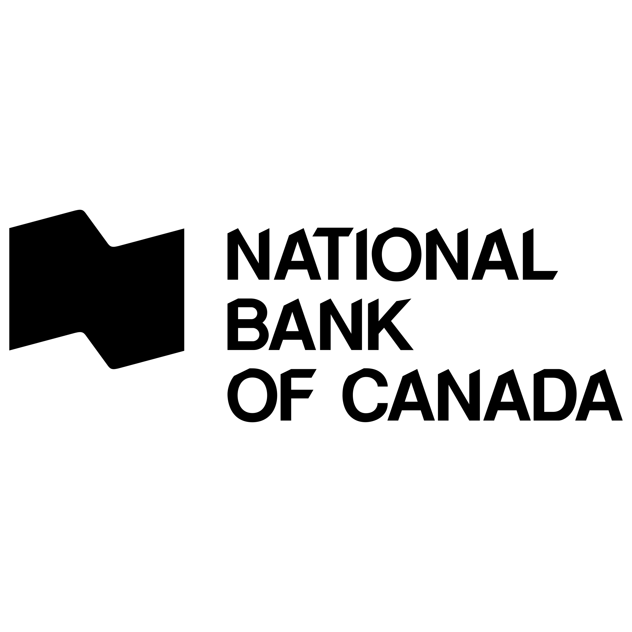 Canada White Logo - National Bank Of Canada Logo SVG Vector & PNG Transparent