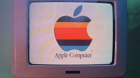 Old Apple Computer Logo - Success Life Logo Stock Video Footage and HD Video Clips