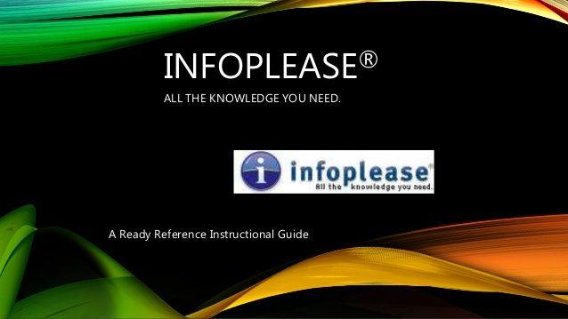 Info Please Logo - Infoplease.com User Reference Guide