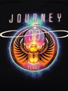 Journey Band Logo - Journey 30 Years Tour Black T Shirt Rock Music Band