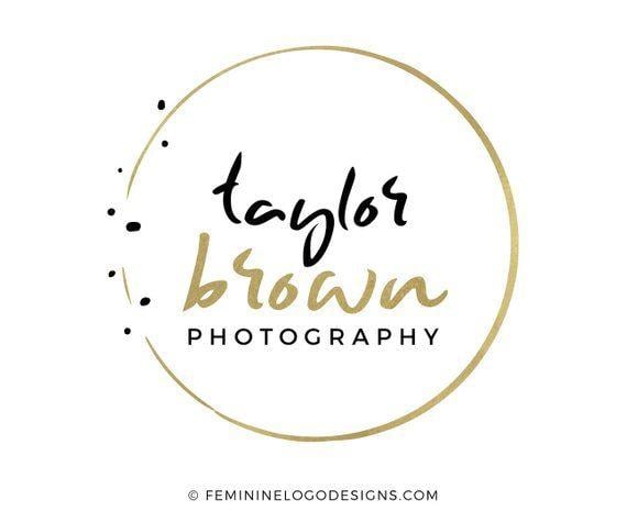 Dots Circle Logo - Circle logo Gold logo Modern logo design Dots logo | Etsy