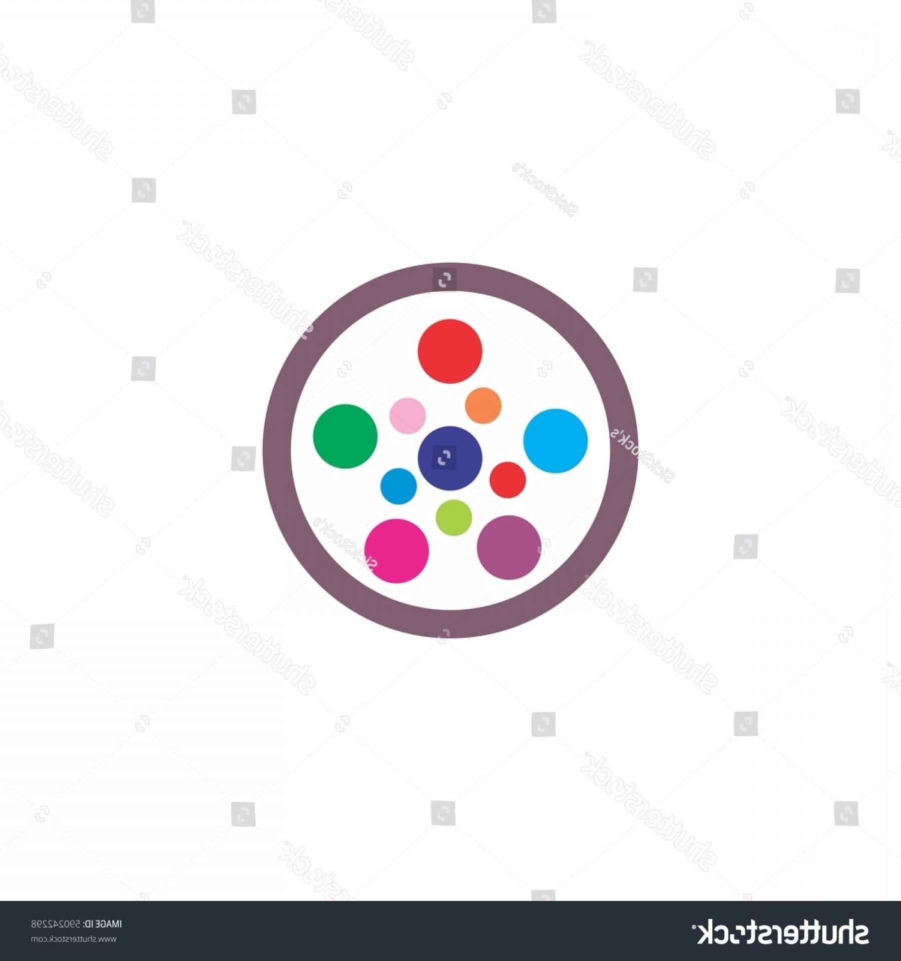 Dots Circle Logo - Colors Dots Objects Circle Logo Vector | ARENAWP