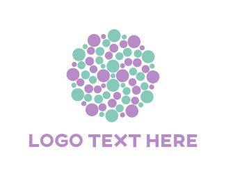 Dots Circle Logo - Mint Logo Maker. Create Your Mint Logo