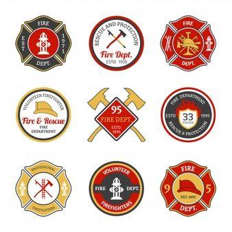 Fireman Symbol Logo - Firefighters Vectors, Photo and PSD files
