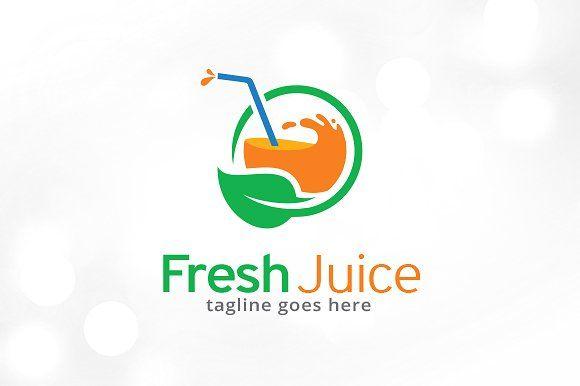 Juice Logo - Fresh Juice Logo Template ~ Logo Templates ~ Creative Market