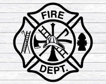 Fireman Symbol Logo - Firefighter svg | Etsy