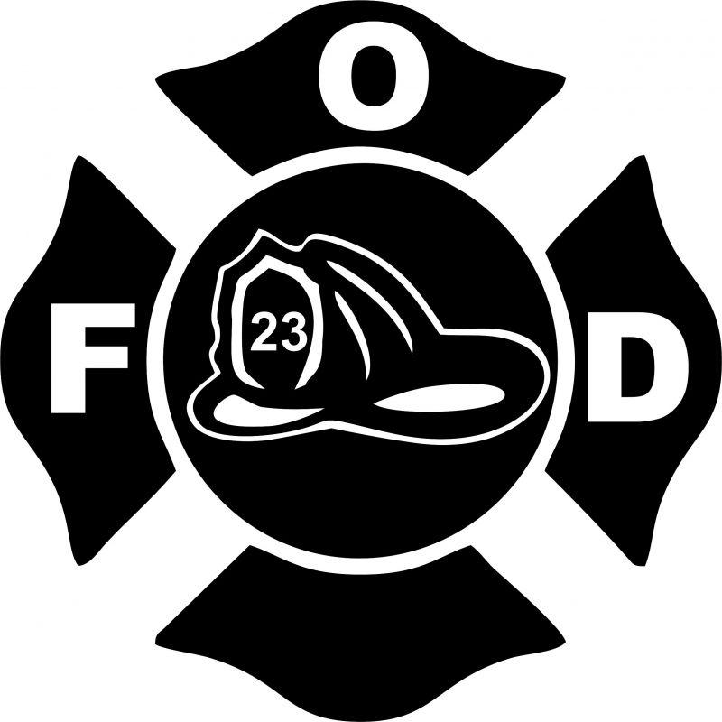 Fireman Symbol Logo - Fireman Crest Symbol Laser Cut Appliques