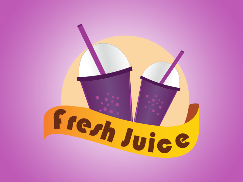 Juice Logo - Fresh Juice Logo by Parveen Kaushik | Dribbble | Dribbble