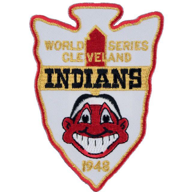 MLB Indians Logo - 1948 Cleveland Indians MLB World Series Champions Sleeve Patch ...