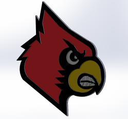 Louisville Cardinal Bird Logo - ▷ louisville cardinal bird logo 3d models・thingiverse
