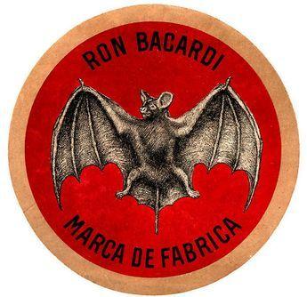 Vintage Bacardi Logo - Bacardi Bat Logo throught out the years.