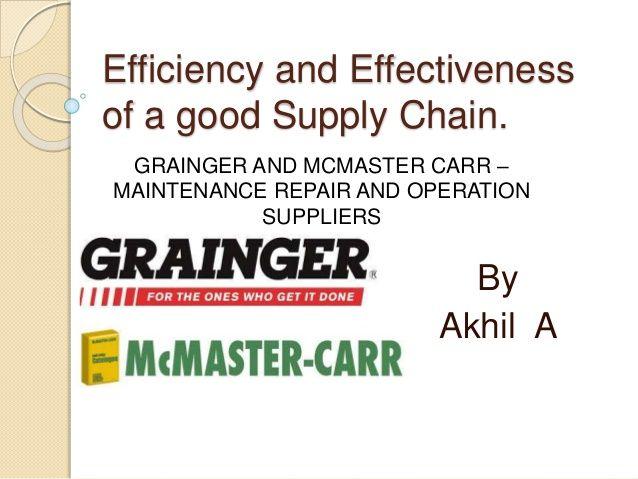 Grainger Supply Logo - GRAINGER AND MCMASTER CARR – MAINTENANCE REPAIR AND OPERATION SUPPLI…