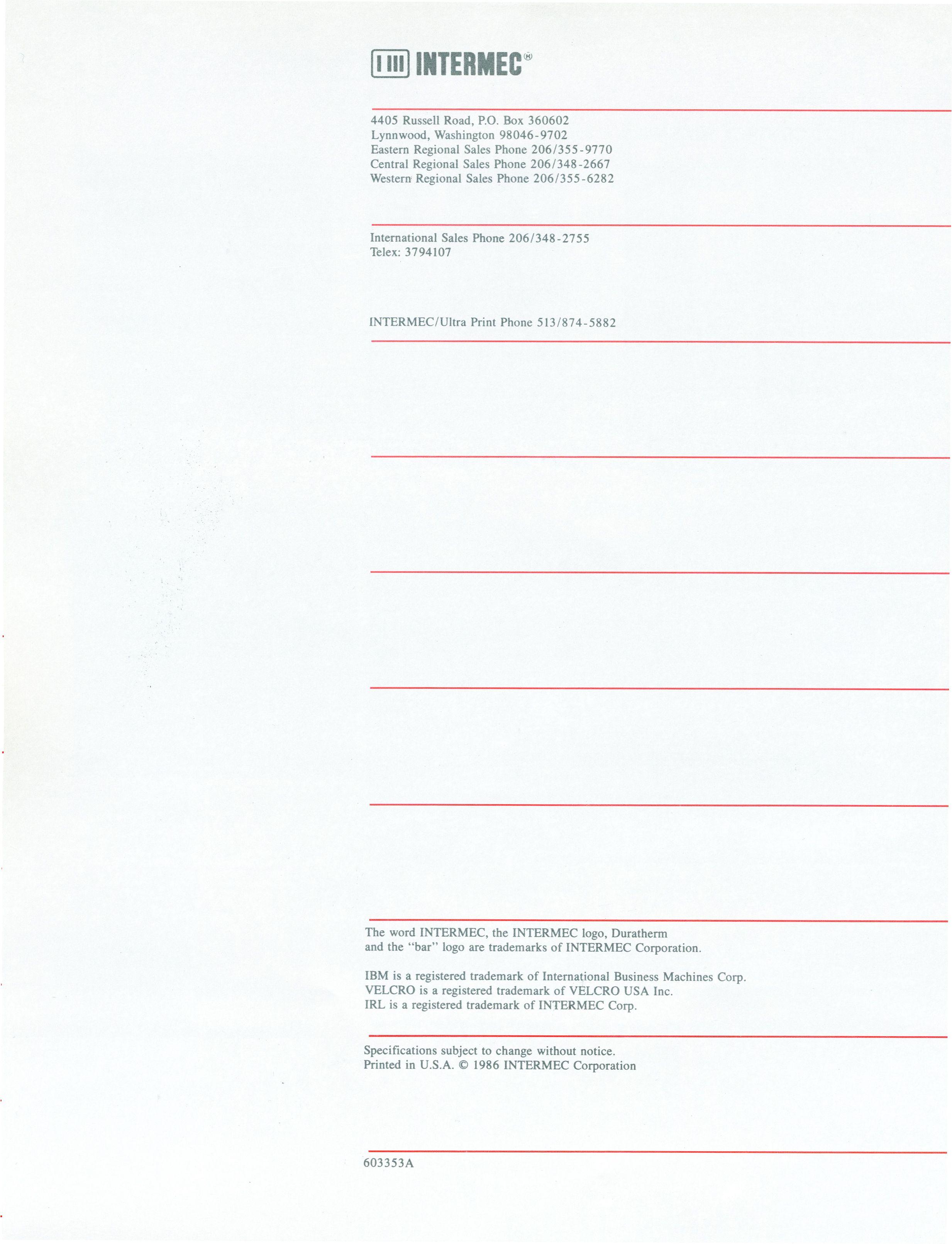 Intermec Logo - Scanner Brochure | Intermec Museum | Accurate Data