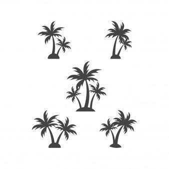 Black and White Palm Tree Logo - Palm Tree Vectors, Photos and PSD files | Free Download