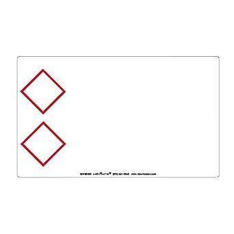 Two Red Diamonds Logo - Labelmaster GHIS0030 Blank Label, 10