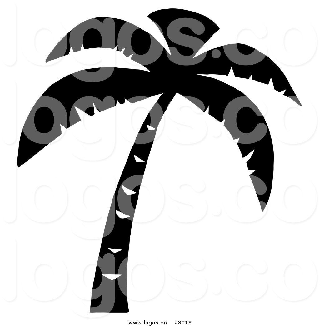 Black and White Palm Tree Logo - Black and white tree Logos