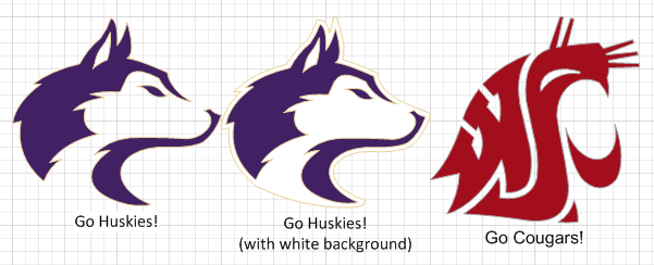 WA Huskies Logo - Husky & Cougar Visio Logo Shapes – Visio Guy
