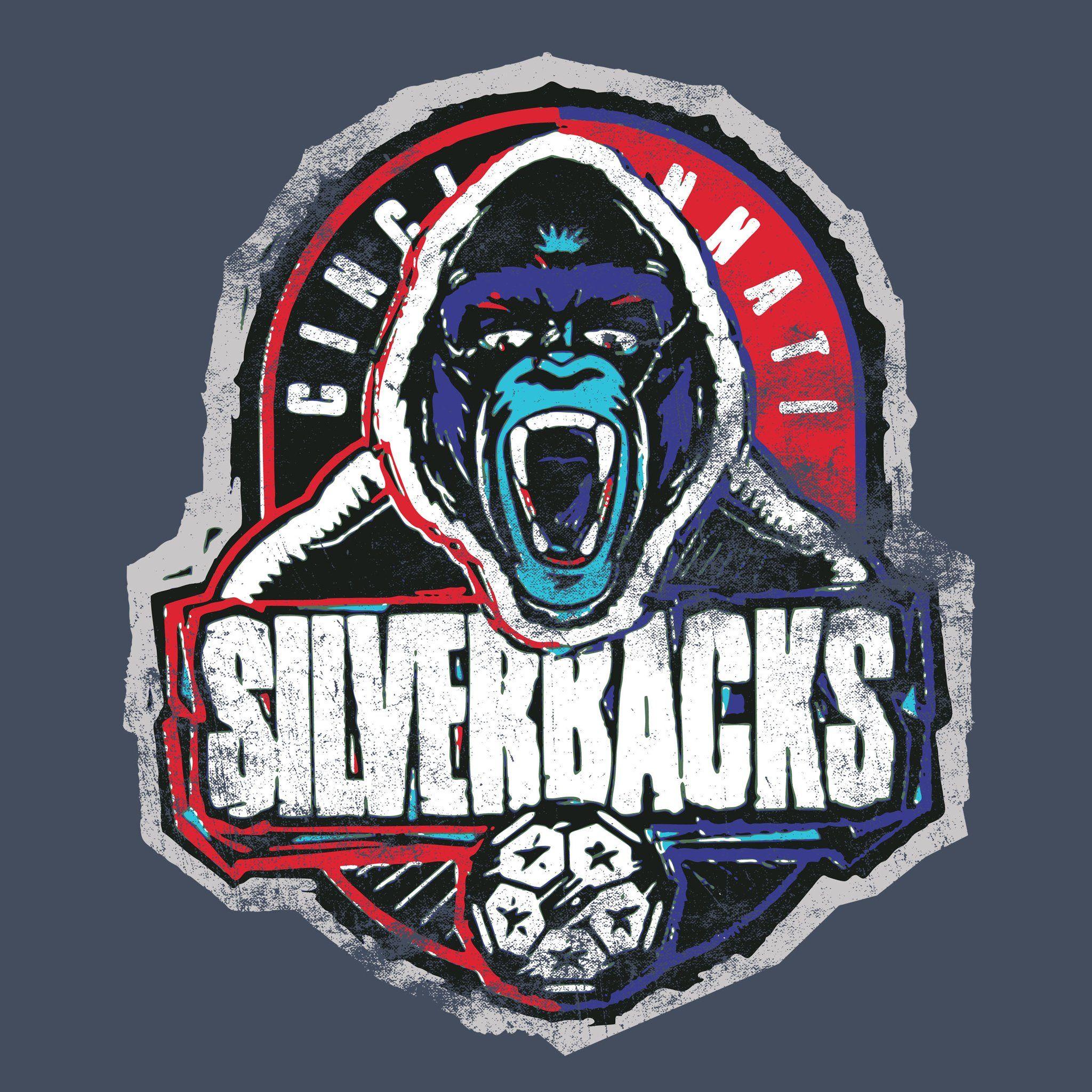 Soccer Apparel Logo - Silverbacks | Cincinnati Defunct Soccer Apparel | Cincy Shirts